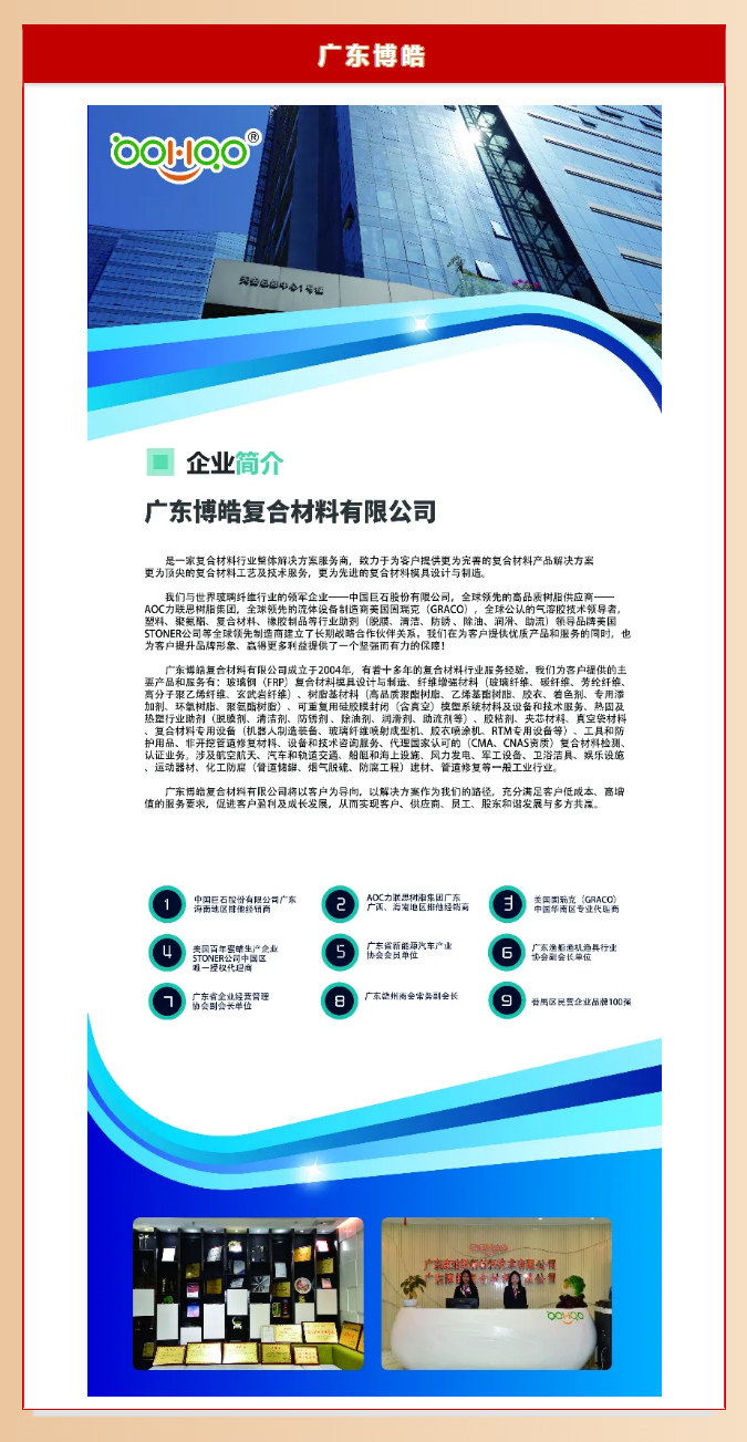 廣東博皓復合材料有限公司介紹、實力