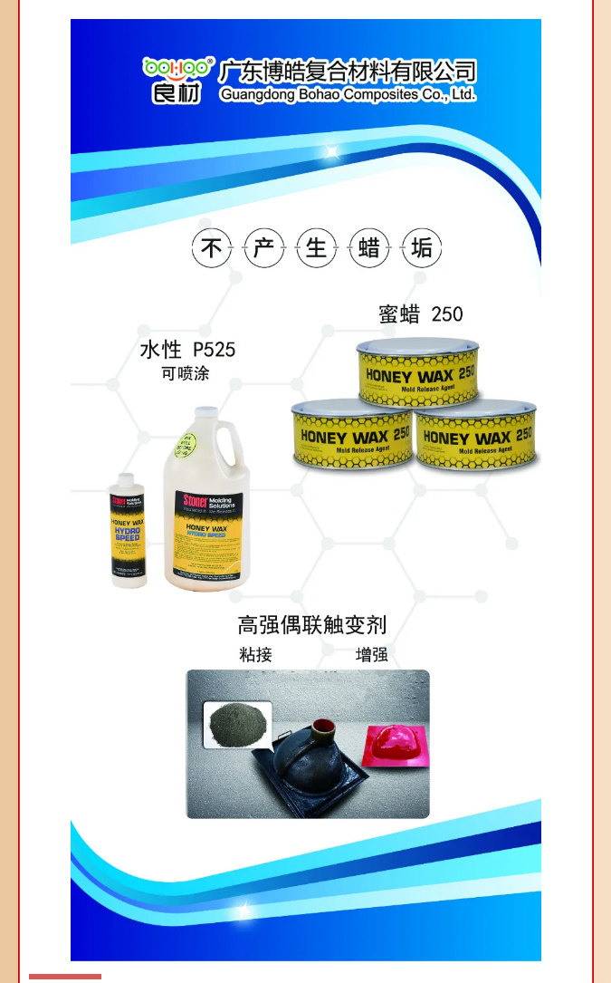 第26屆復材展廣東博皓熱推產品：美國Stoner脫模劑、高強偶聯觸變劑